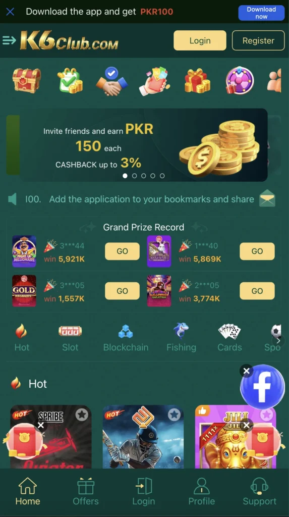 K6 Club Game All Games